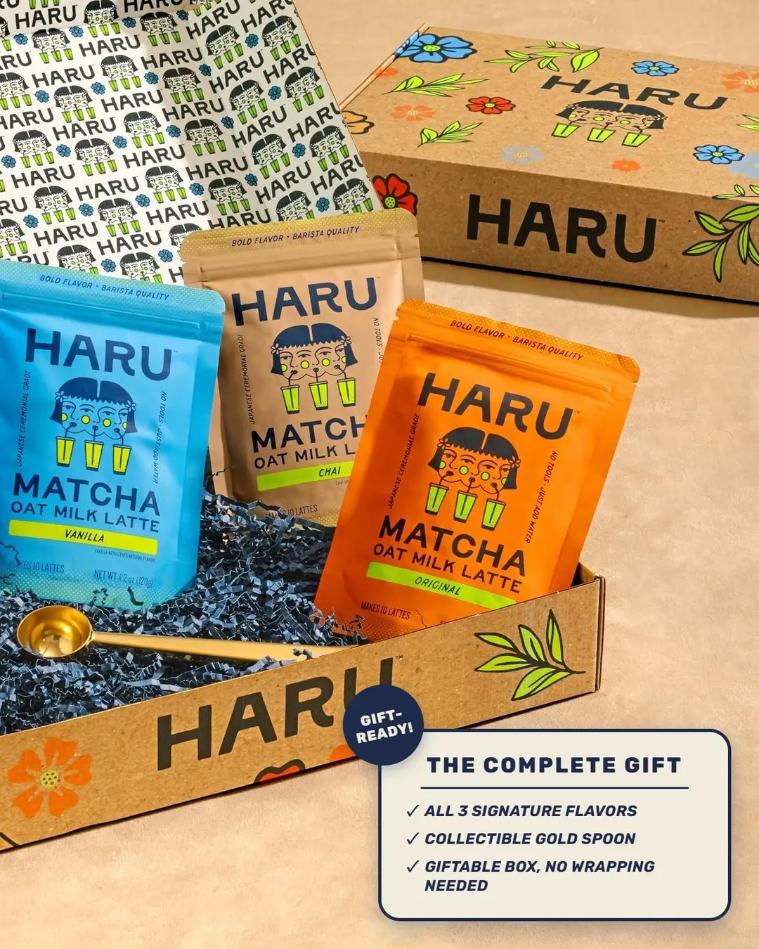 Haru Matcha 3-Pack Gift Set