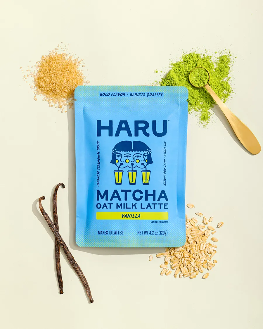 Haru Vanilla Matcha Oat Milk Latte Mix