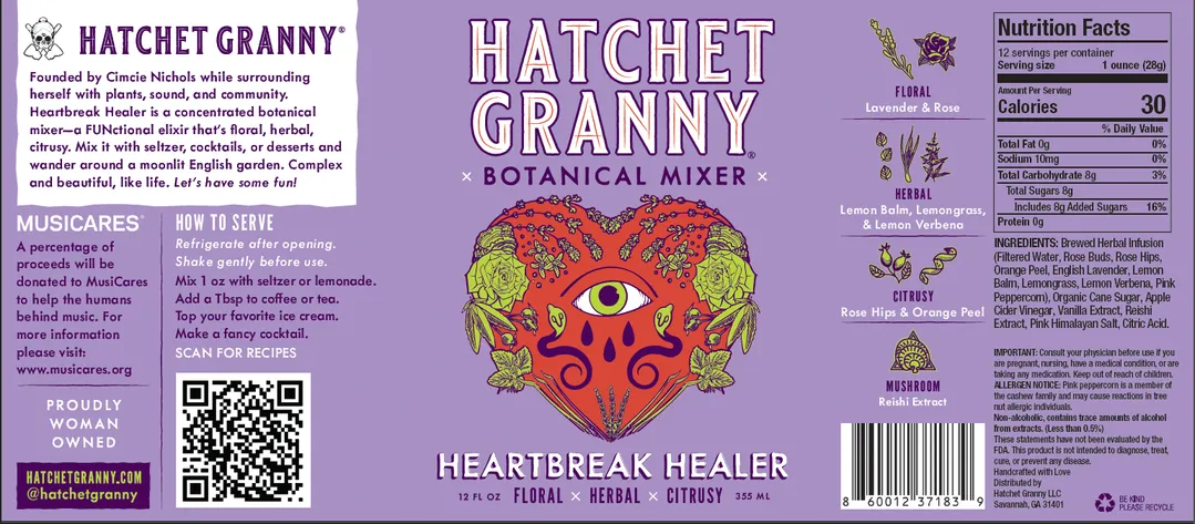 Heartbreak Healer Herbal Mixer 12 oz