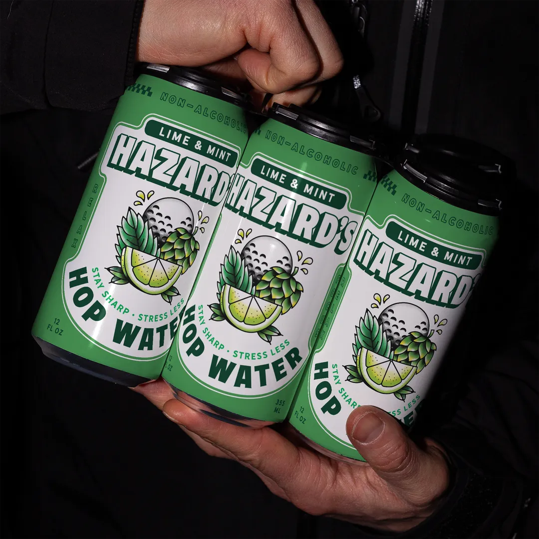 Hazard's Sparkling Hop Water Lime & Mint - 12oz