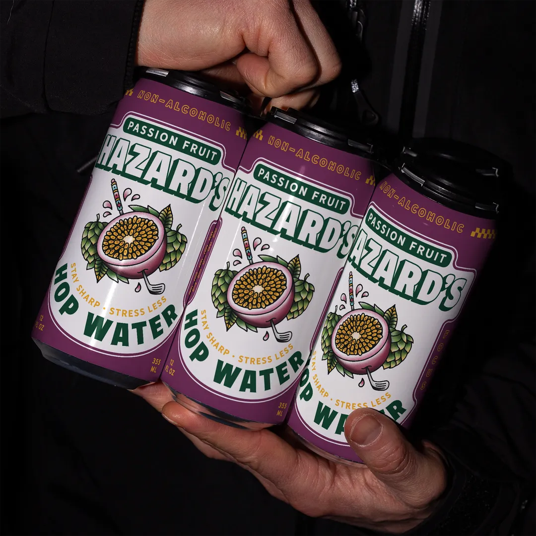 Hazard's Sparkling Hop Water Passion Fruit - 12oz