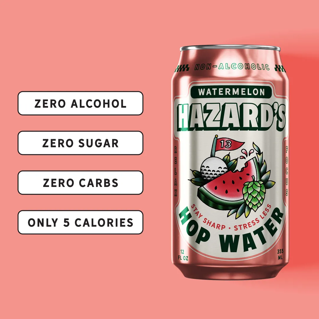 Hazard's Hop Water Watermelon - 12oz