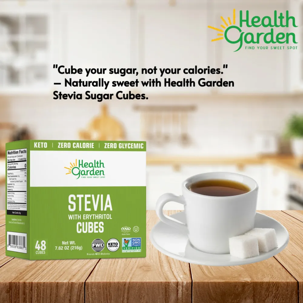 Health Garden Stevia Erythritol Cubes 48 ct.