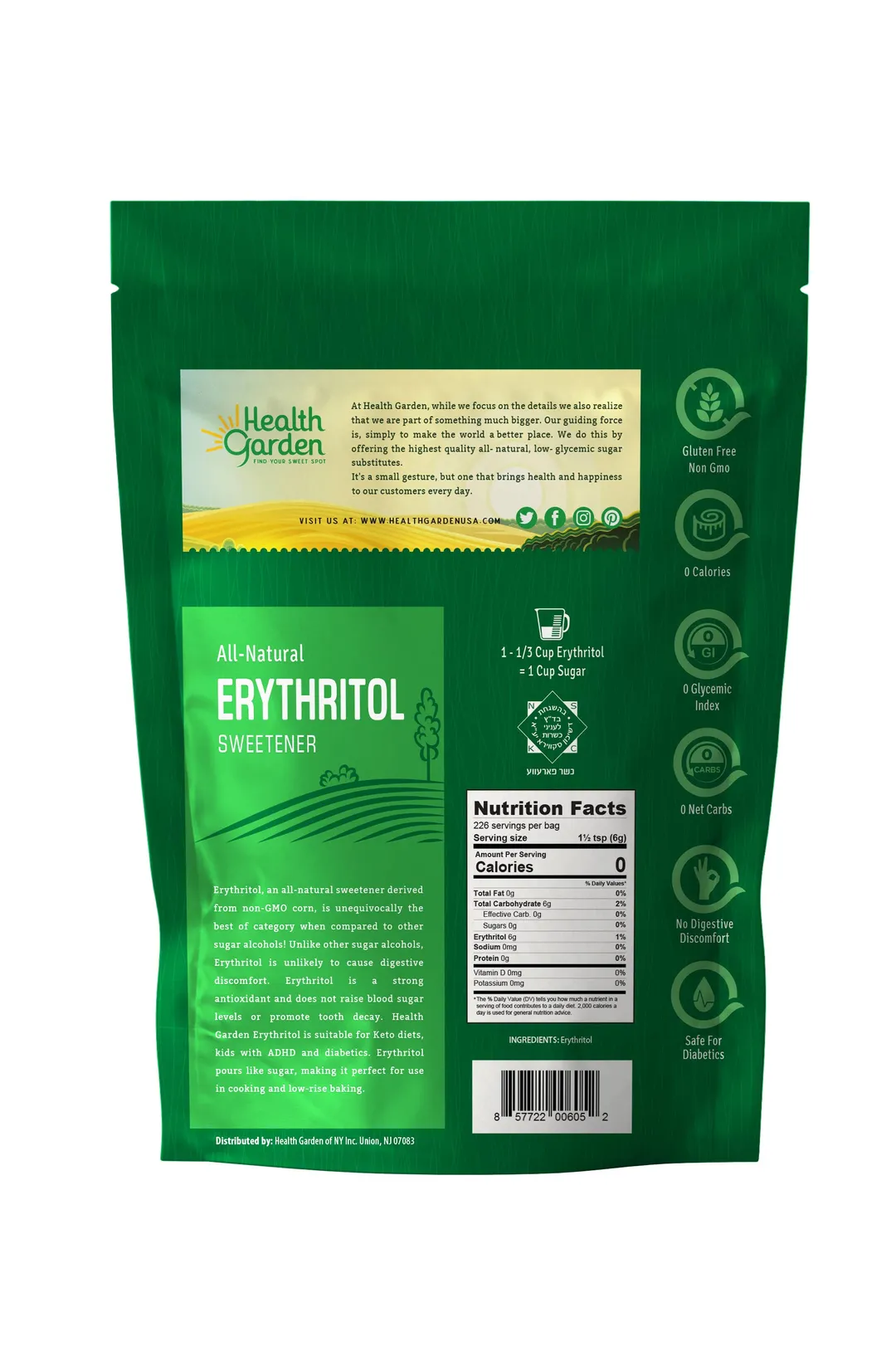 Erythritol 3lbs