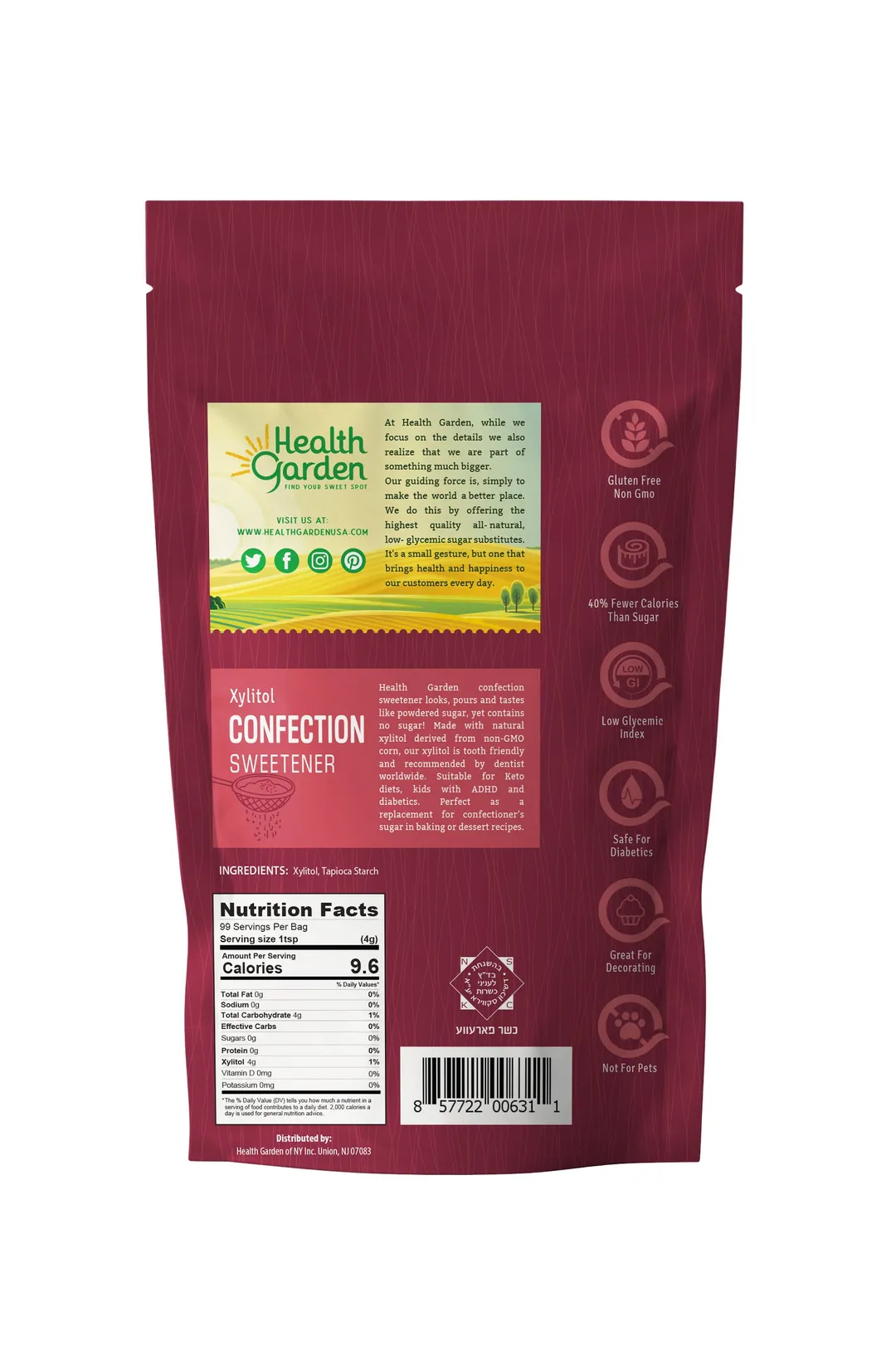 Xyltiol Confection Sweetener 14oz