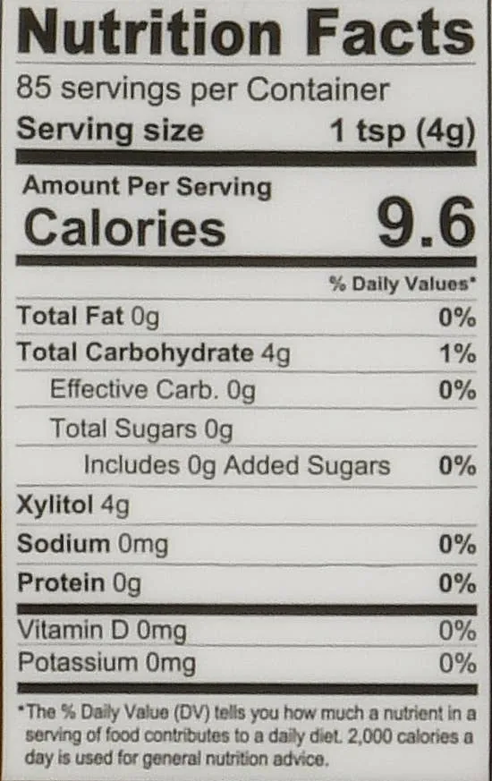 Xyltiol Vanilla Sweetener 12oz