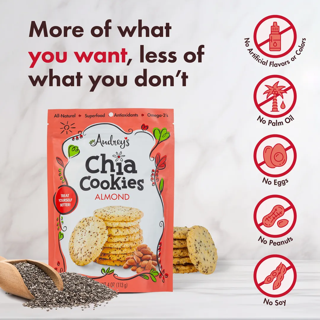 Audrey's Chia Cookies - Almond