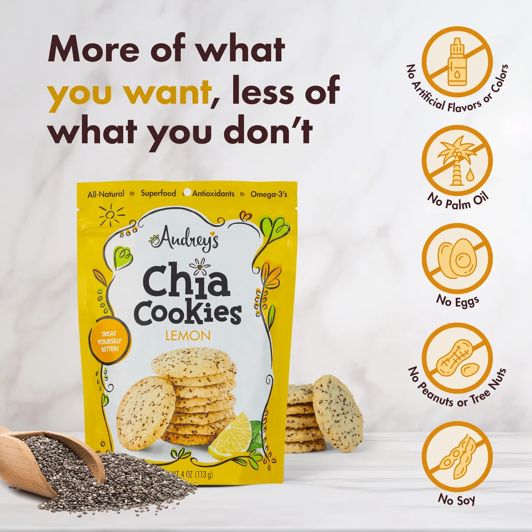Audrey's Chia Cookies - Lemon