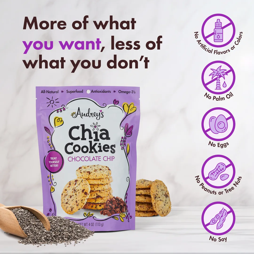 Audrey's Chia Cookies - Chocolate Chip