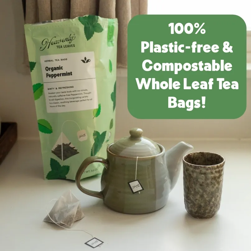 Organic Lemon Ginger, Bulk Compostable Pyramid Tea Bags