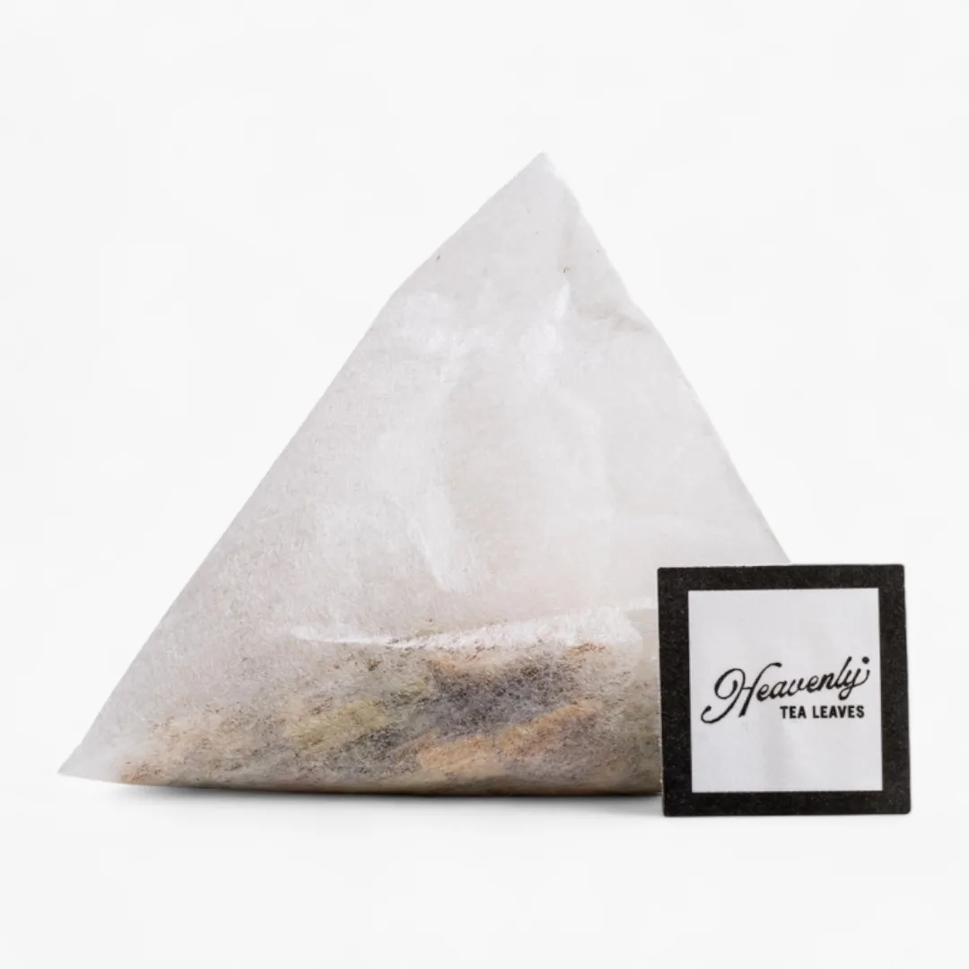 Organic Lemon Ginger, Bulk Compostable Pyramid Tea Bags