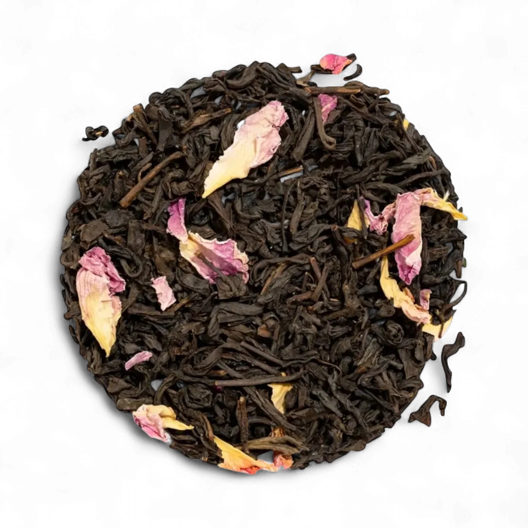 Organic Rose Black, Bulk Loose Leaf Black Tea, 1 lb.