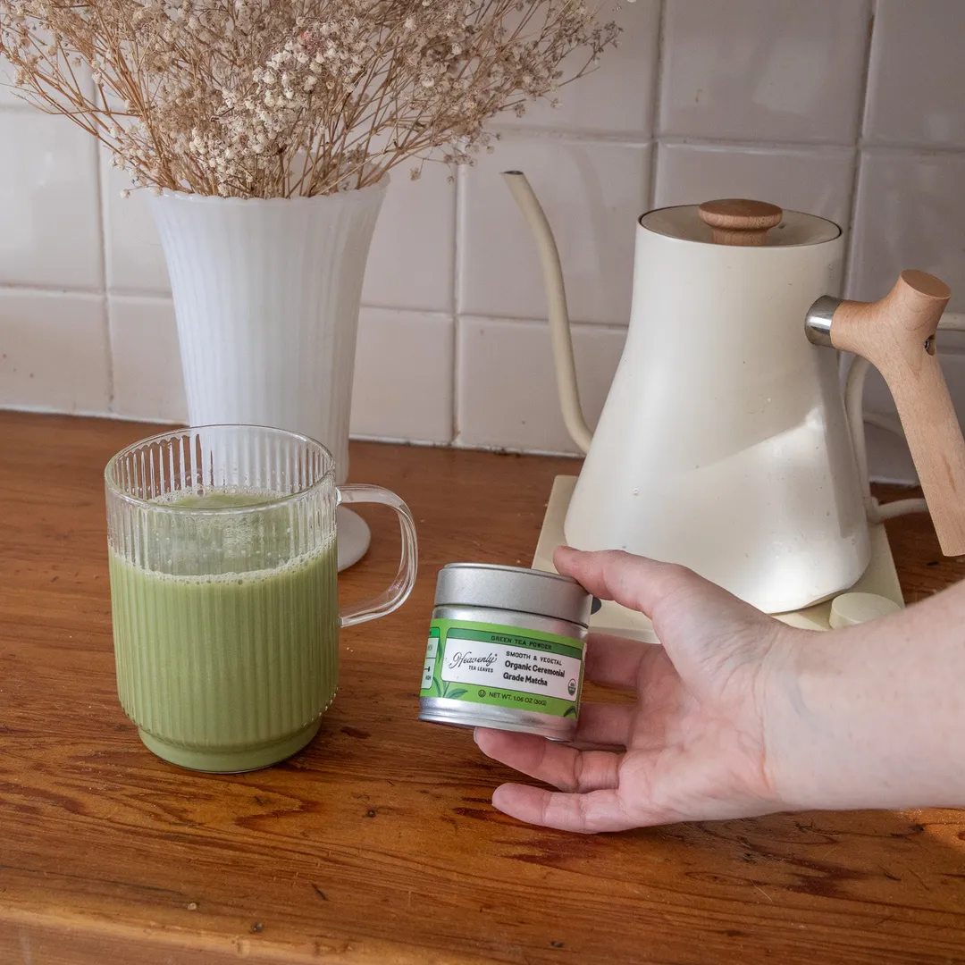 Organic Ceremonial Grade Matcha Green Tea Powder Tin, 30 g
