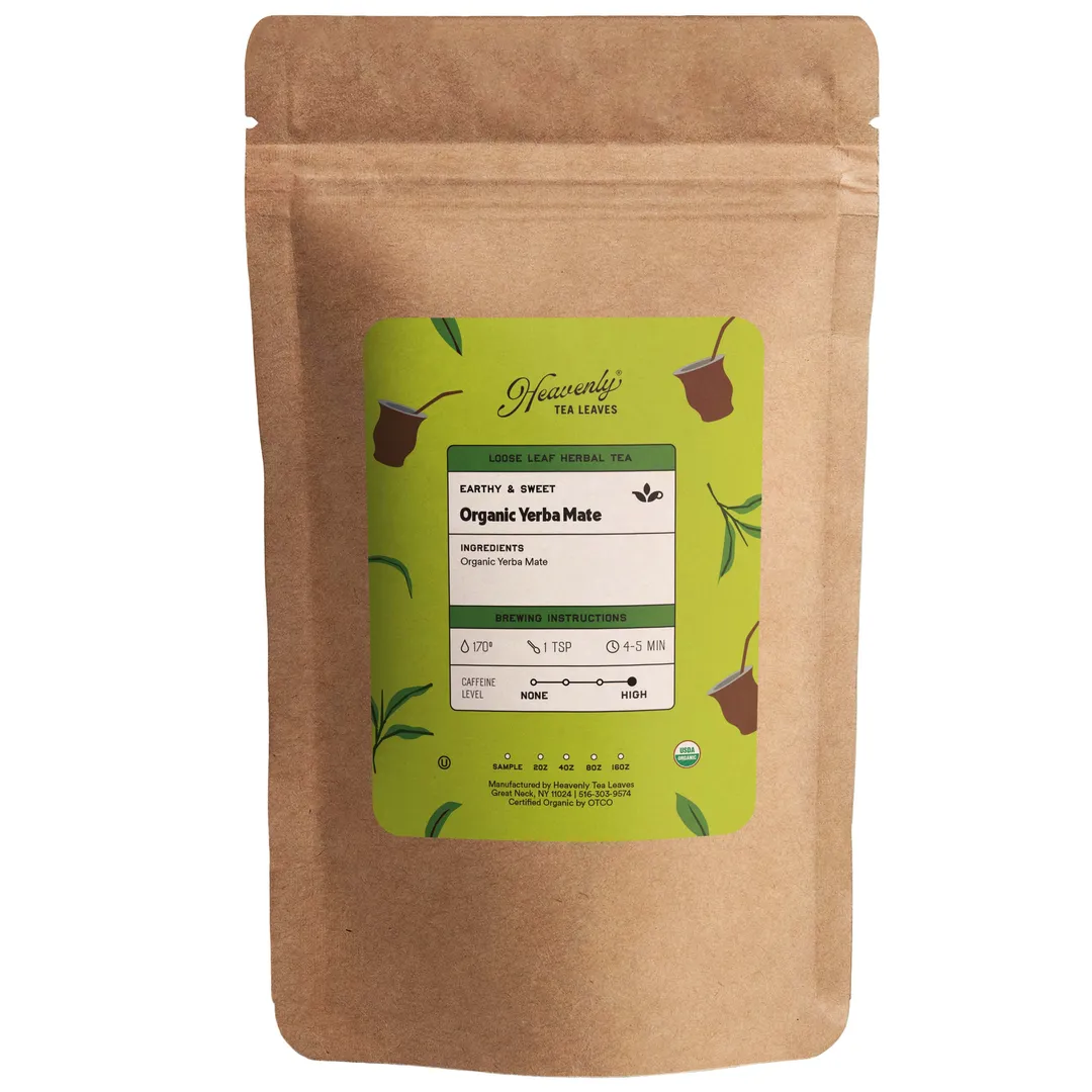 Organic Yerba Mate, Loose Leaf Herbal Tea, 16 oz.