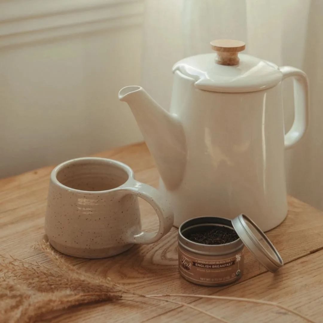Organic English Breakfast, Loose Leaf Clear Top Tea Tin