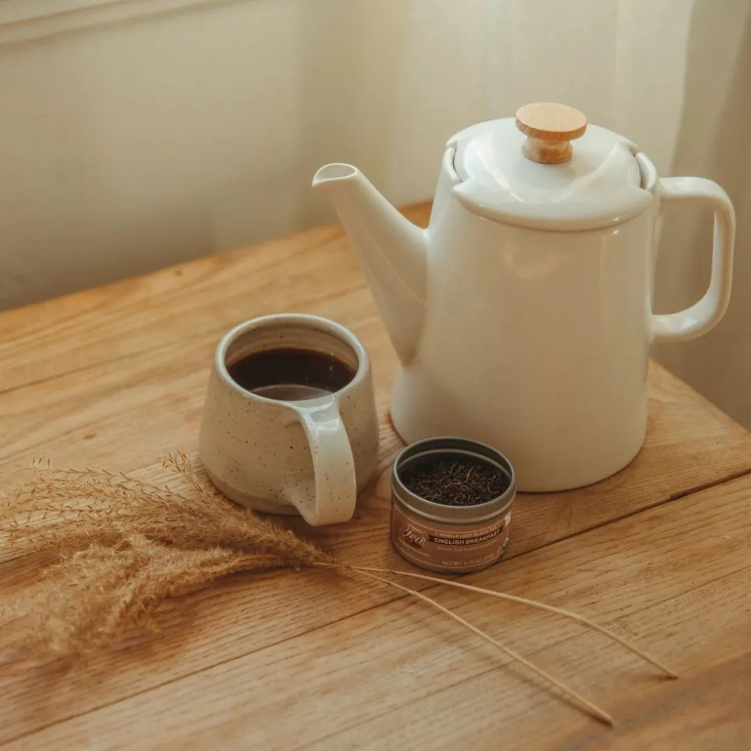 Organic English Breakfast, Loose Leaf Clear Top Tea Tin