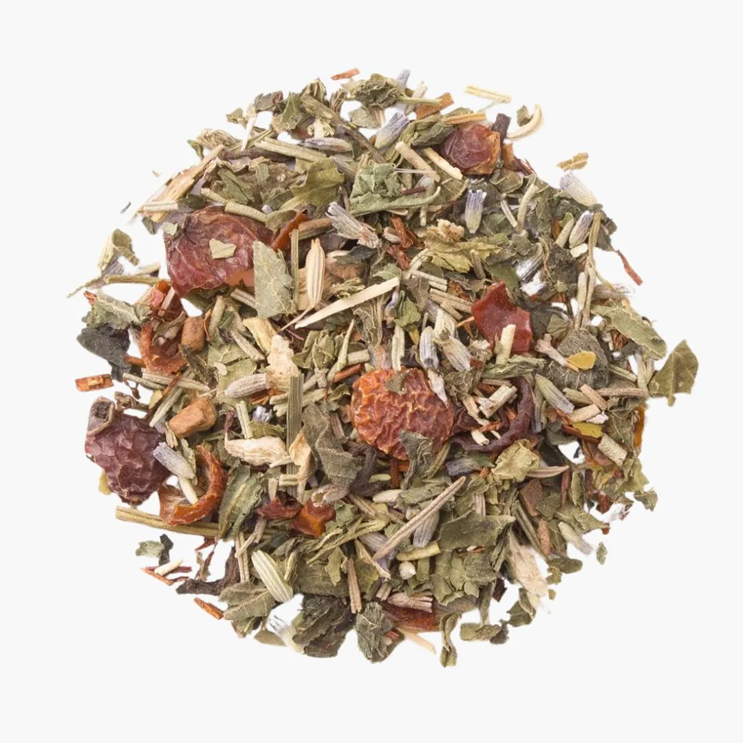 Organic Ginger Jazz, Loose Leaf Tea & Herb Clear Top Tin