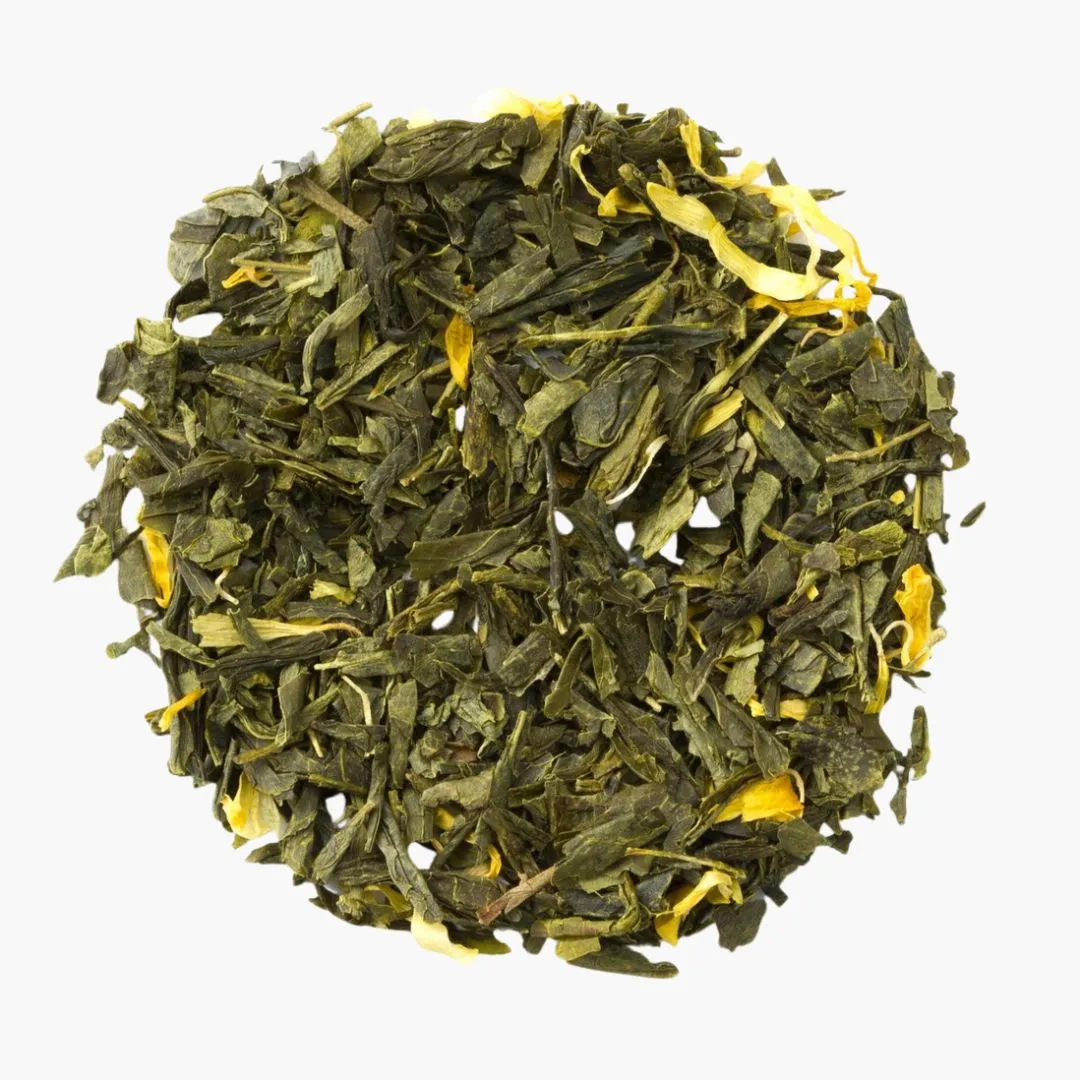 Organic Passion Green, Loose Leaf Green Clear Top Tea Tin