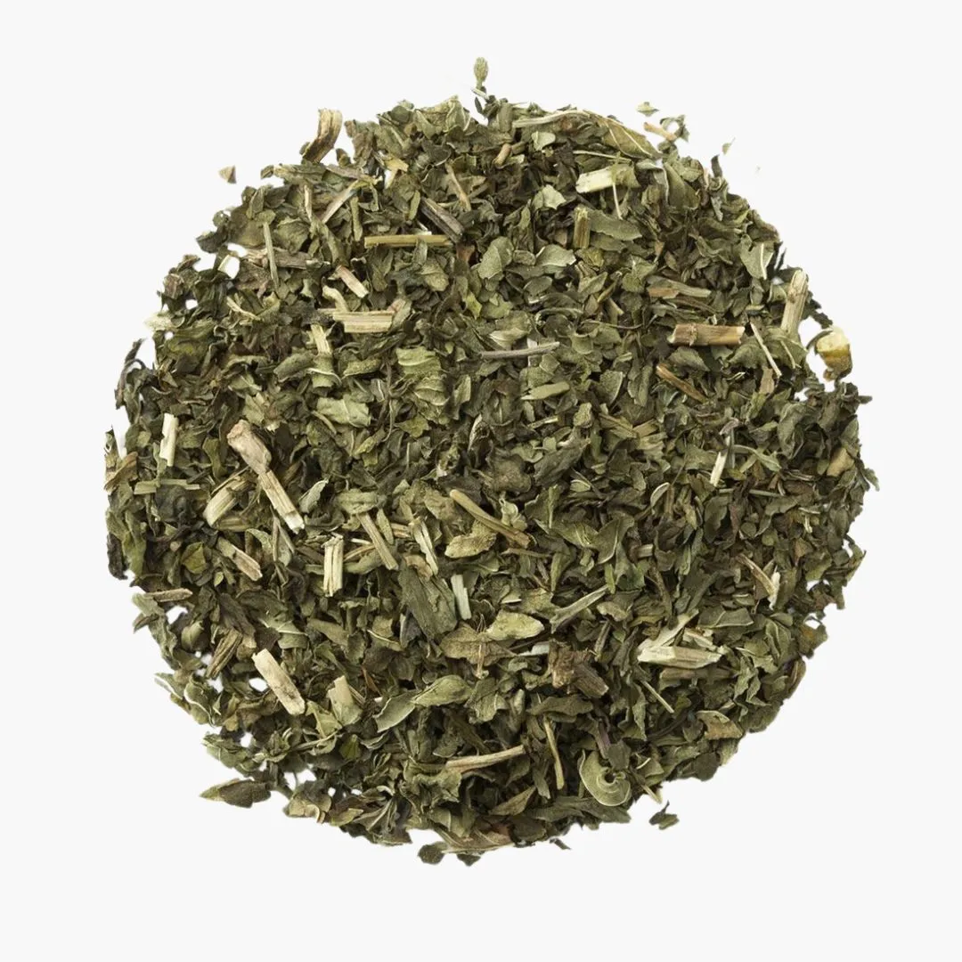 Organic Peppermint, Loose Leaf Herbal Clear Top Tea Tin