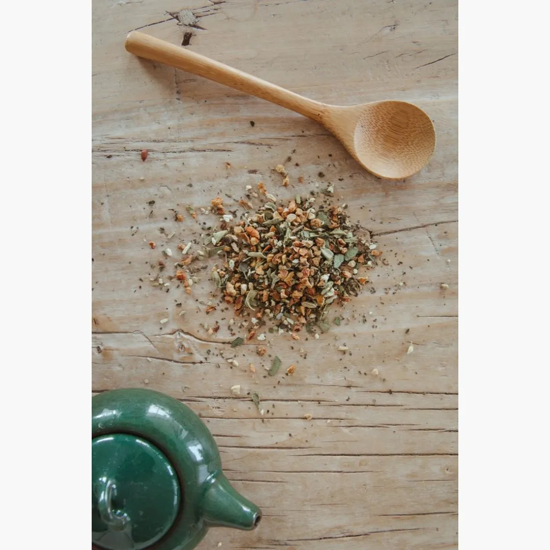 Organic Refresh, Loose Leaf Herbal Clear Top Tea Tin