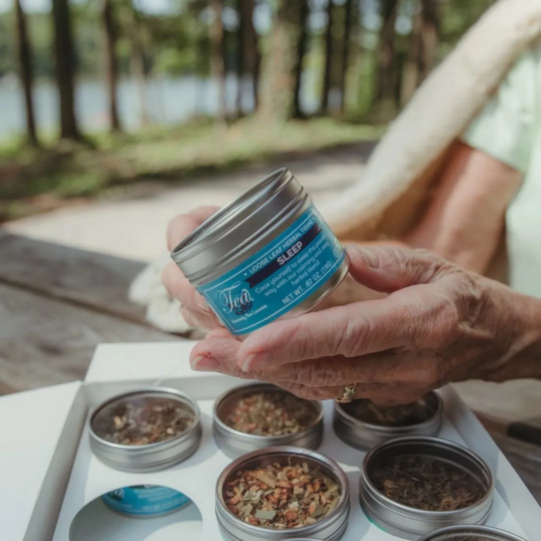 Organic Sleep Clear Top Loose Tea Tin, .67 oz.