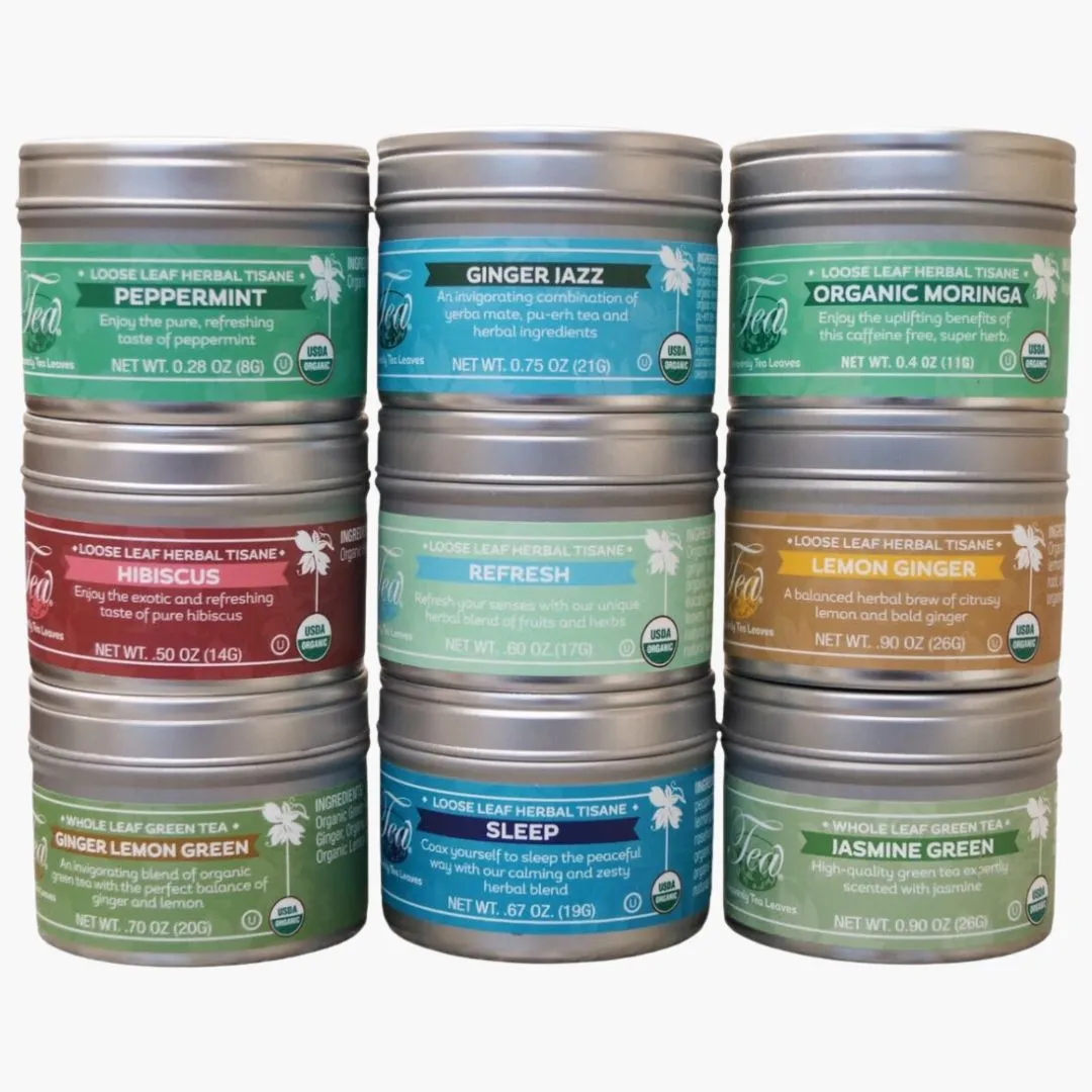 Organic Wellness 9 Loose Leaf Tea Sampler
