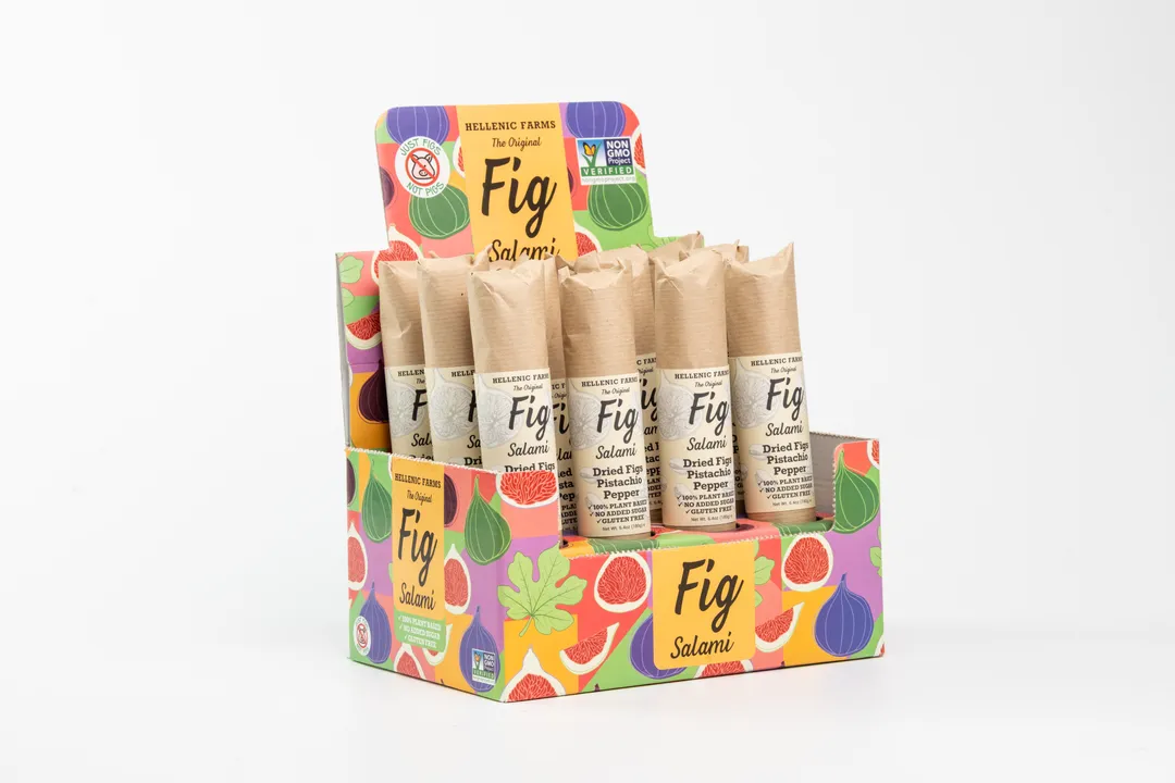 Plant-Based Fig Salami with Pistachio & Pepper