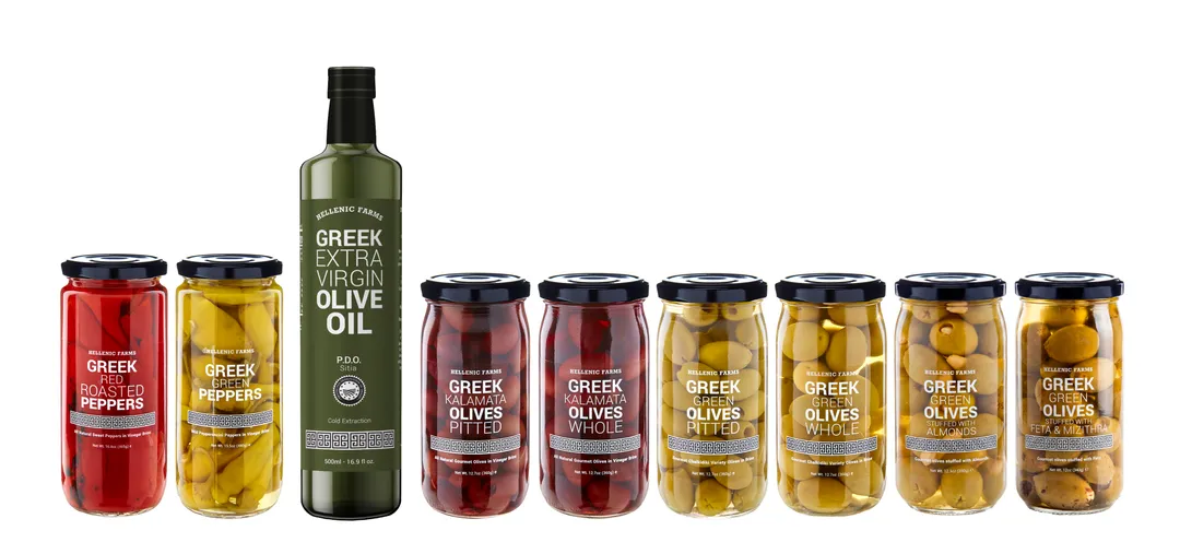 Hellenic Farms Greek Green Olives Stuffed w/ Feta & Mizithra Cheese