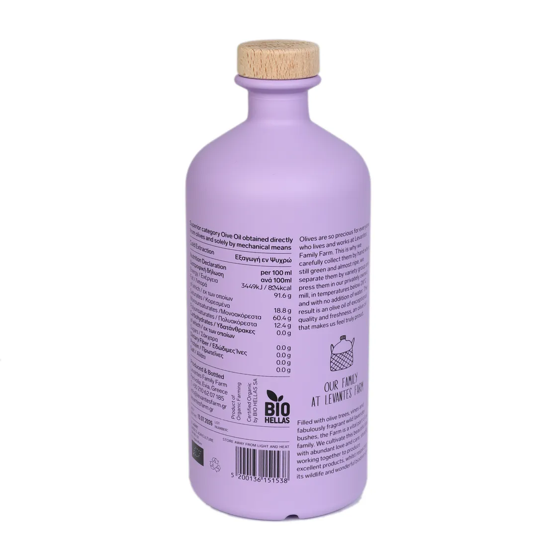 Levantes Family Farm Organic Extra Virgin Olive Oil - Flavour 750mL