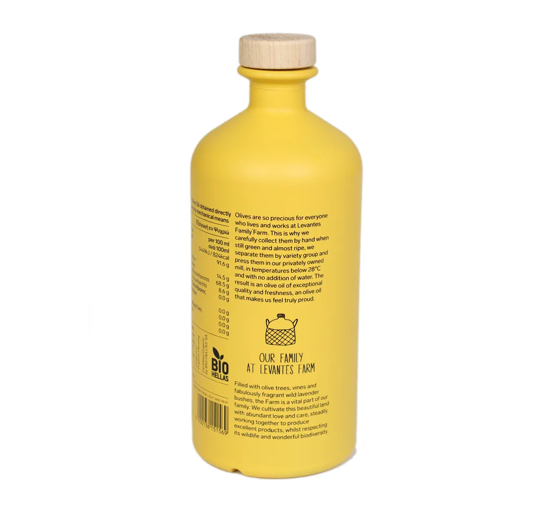 Levantes Family Farm Organic Extra Virgin Olive Oil - Brace 750mL