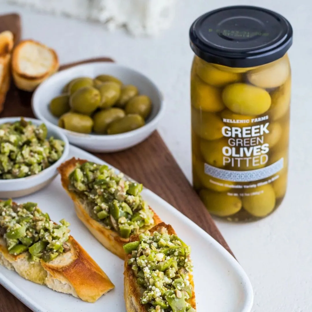 Hellenic Farms Greek Green Whole Olives