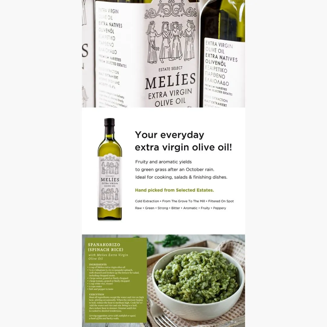 Melies Greek Extra Virgin Olive Oil