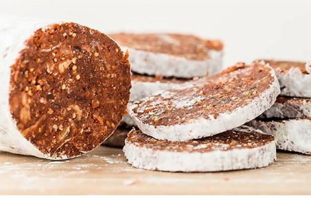Plant-Based Fig Salami with Almonds & Black Pepper