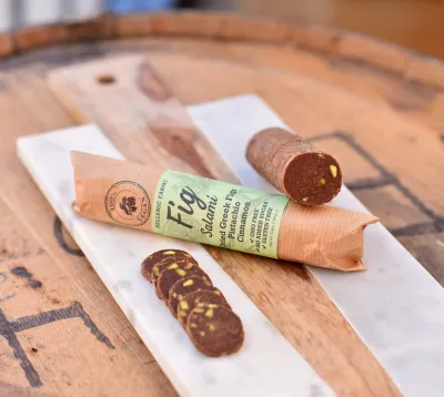 Plant-Based Fig Salami with Pistachio & Cinnamon