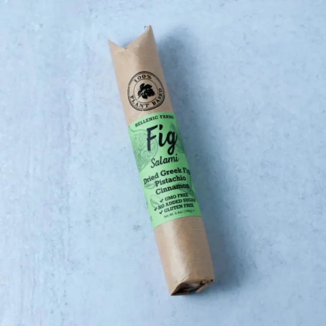 Plant-Based Fig Salami with Pistachio & Cinnamon