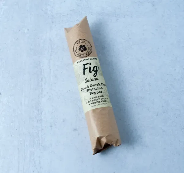 Plant-Based Fig Salami with Pistachio & Pepper