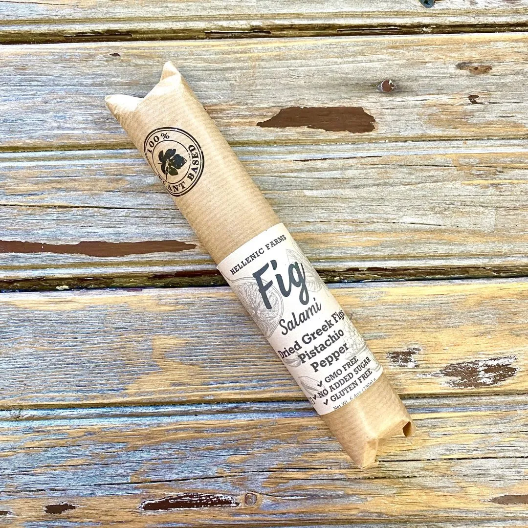Plant-Based Fig Salami with Pistachio & Pepper
