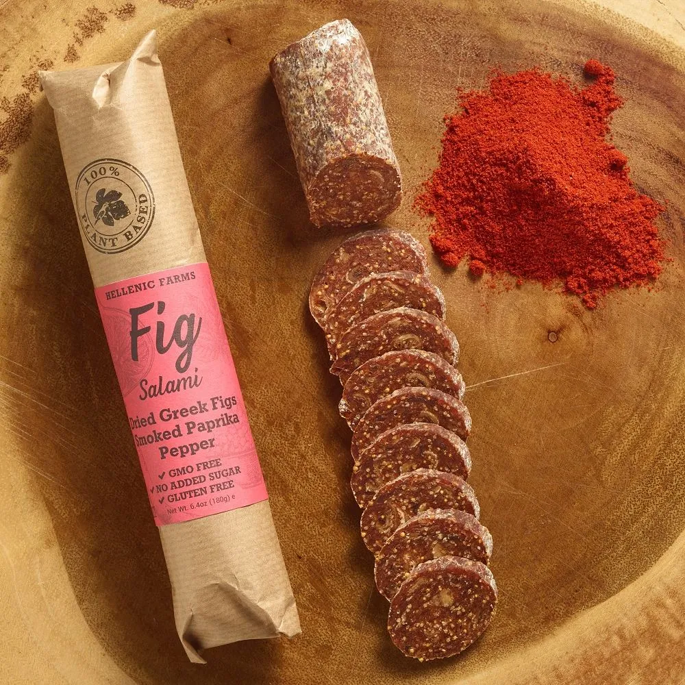 Plant-Based Fig Salami with Smoked Paprika