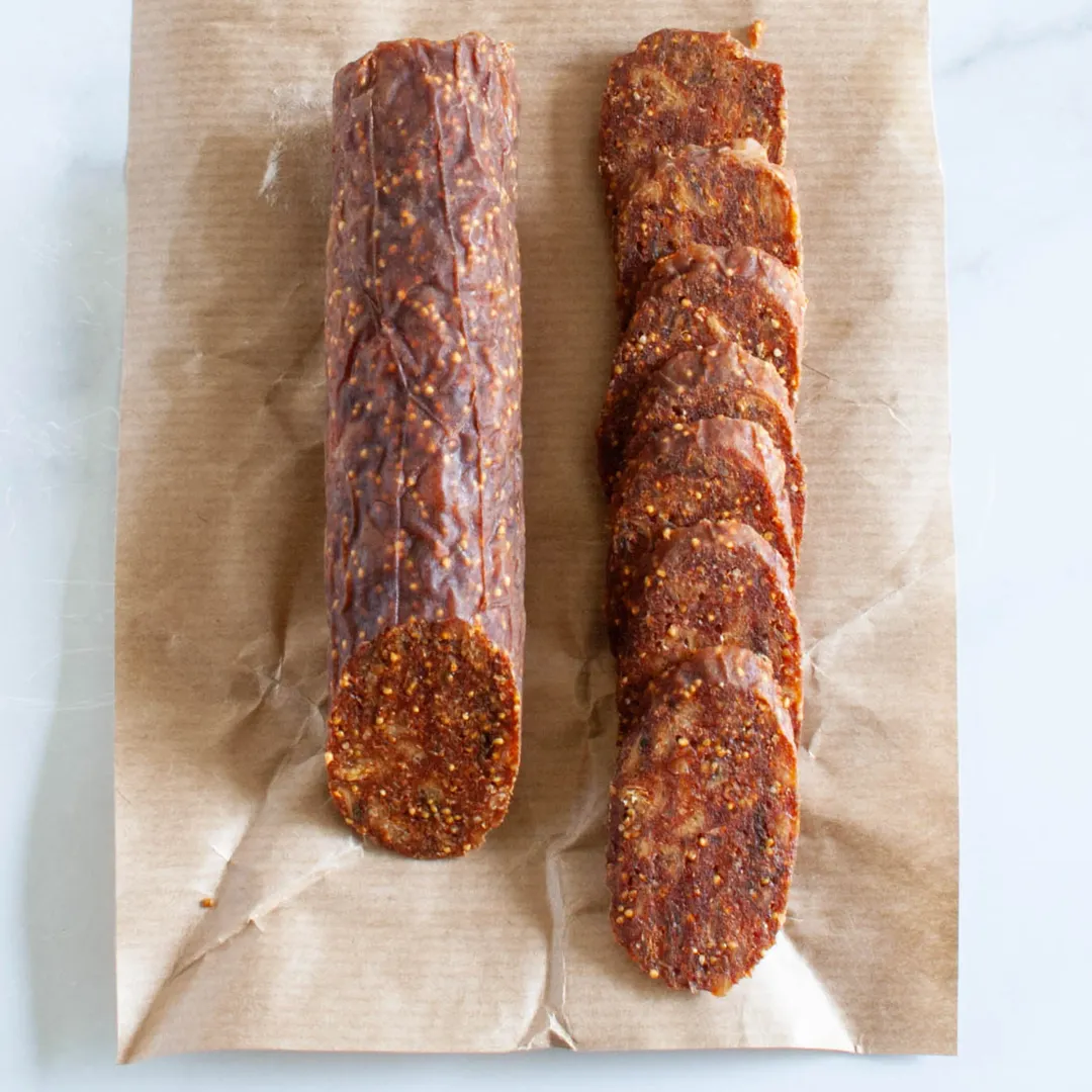 Plant-Based Fig Salami with Smoked Paprika