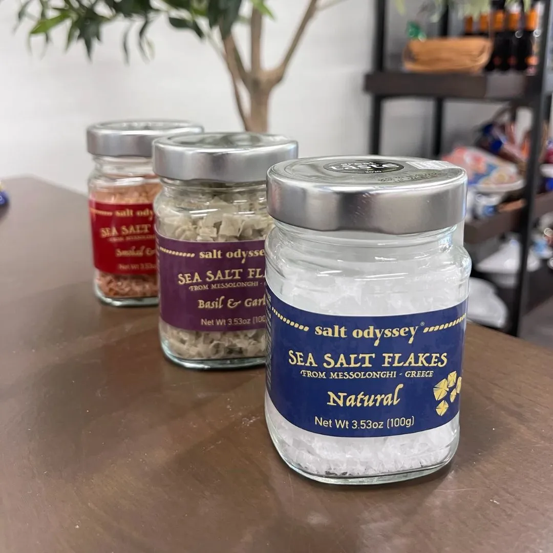 Salt Odyssey Sea Salt Flakes w/ Garlic & Basil