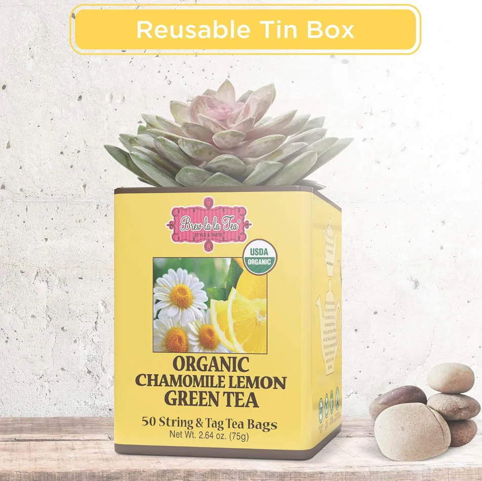 Brew La La Organic Chamomile Lemon Green Tea