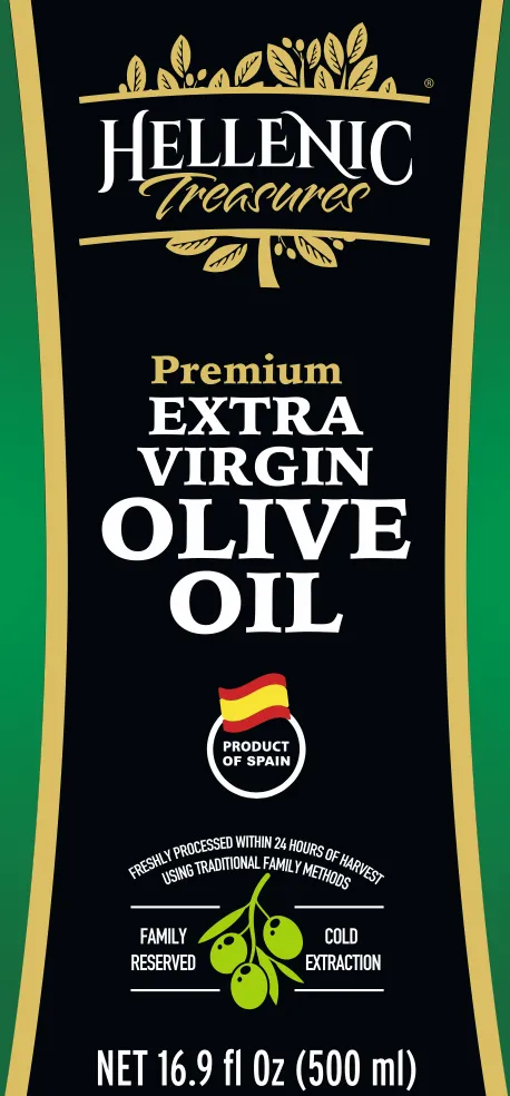 Hellenic Treasures Extra Virgin Spanish Olive Oil