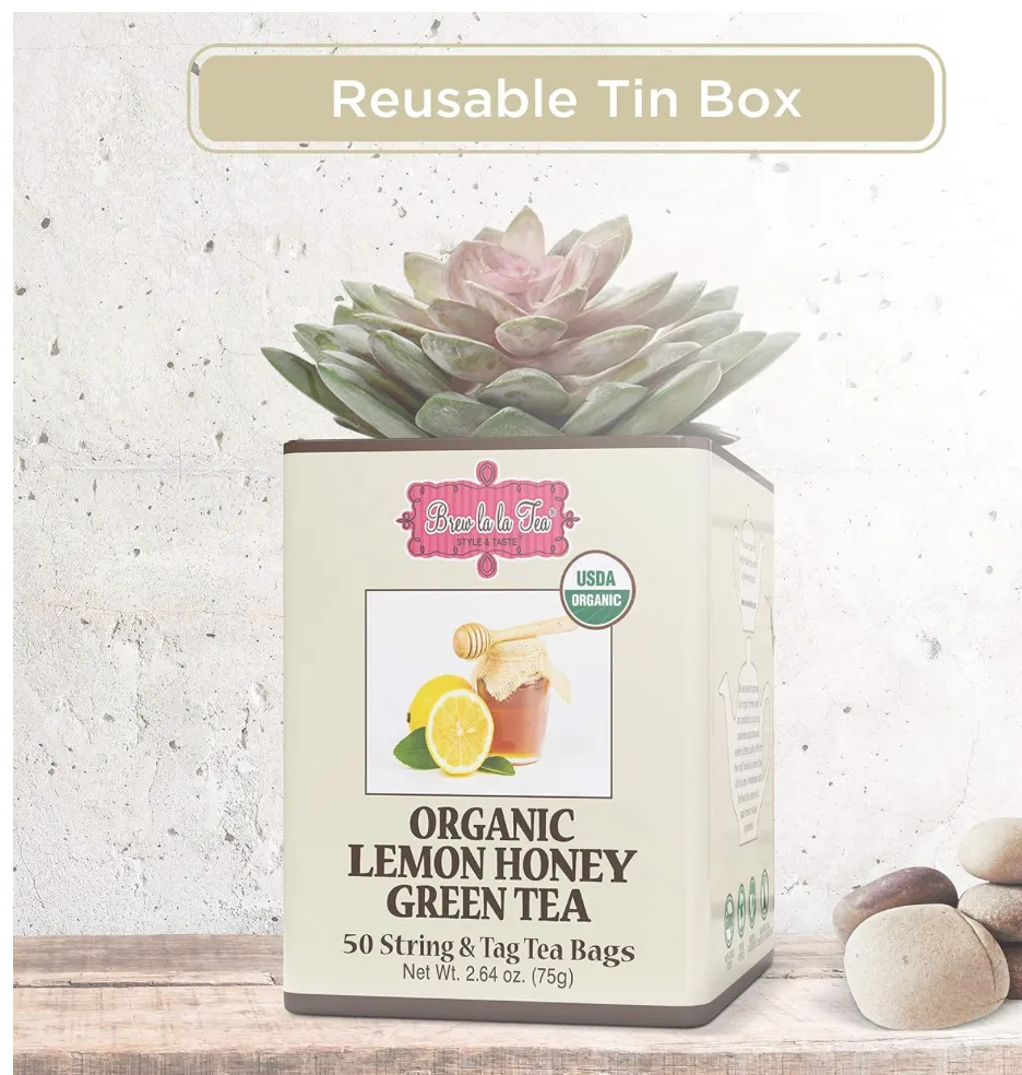 Brew La La Organic Lemon Honey Green Tea