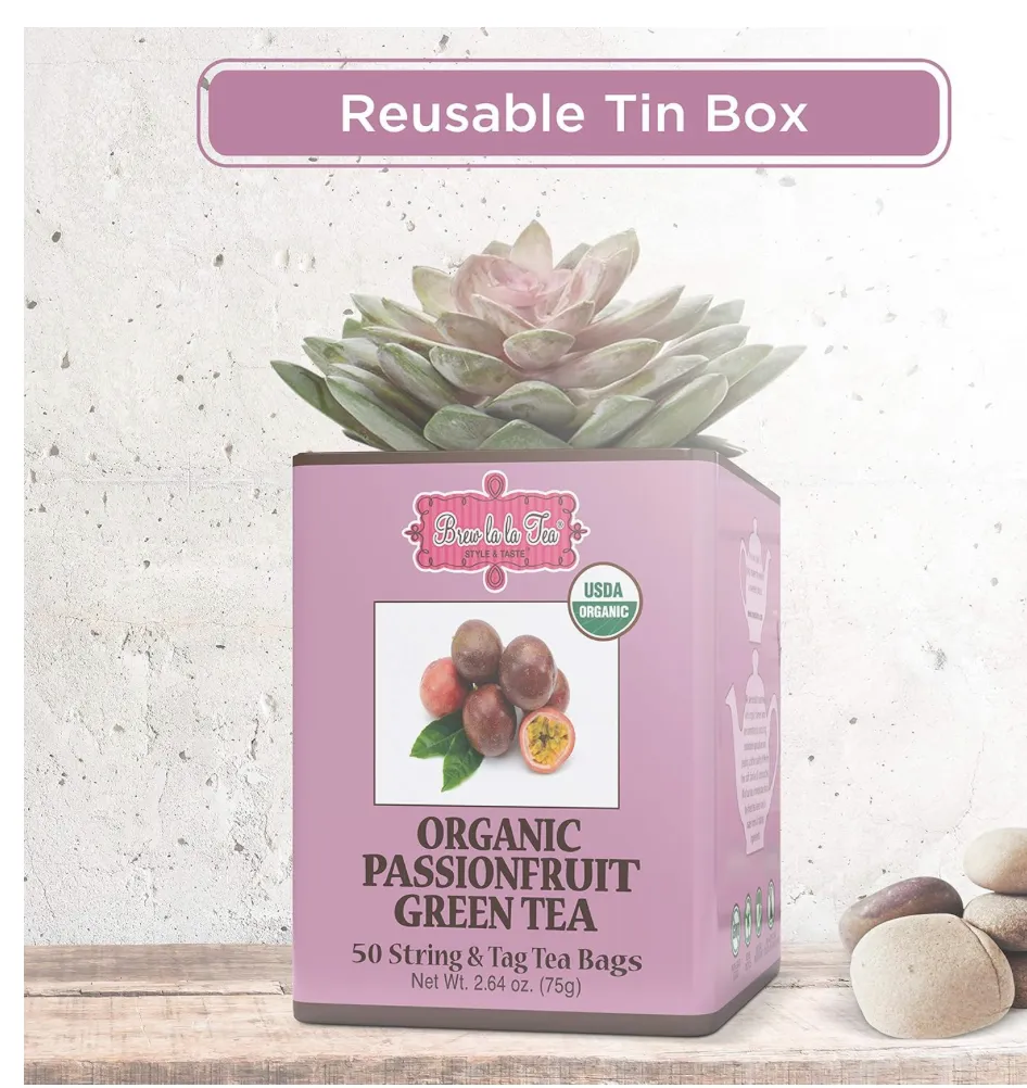 Brew La La Organic Passionfruit Green Tea