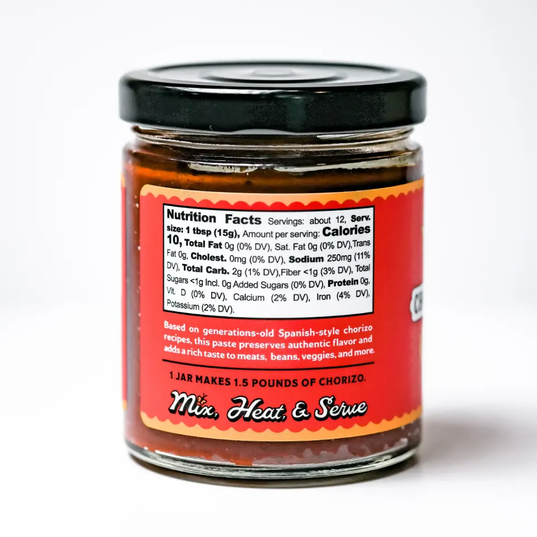 Spanish Sweet & Smoky Paprika Chorizo Seasoning (6.25 oz)