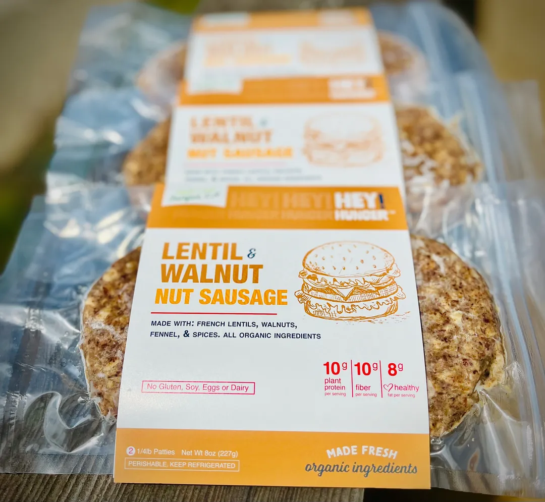 Braised French Lentil & Walnut Nutburger