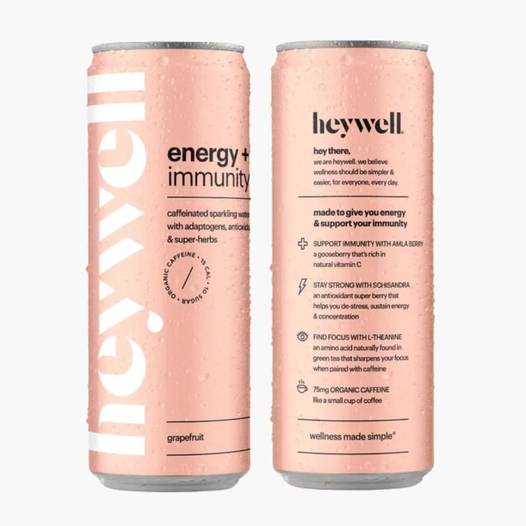Heywell Energy + Immunity Sparkling Grapefruit - 12 Pack 12