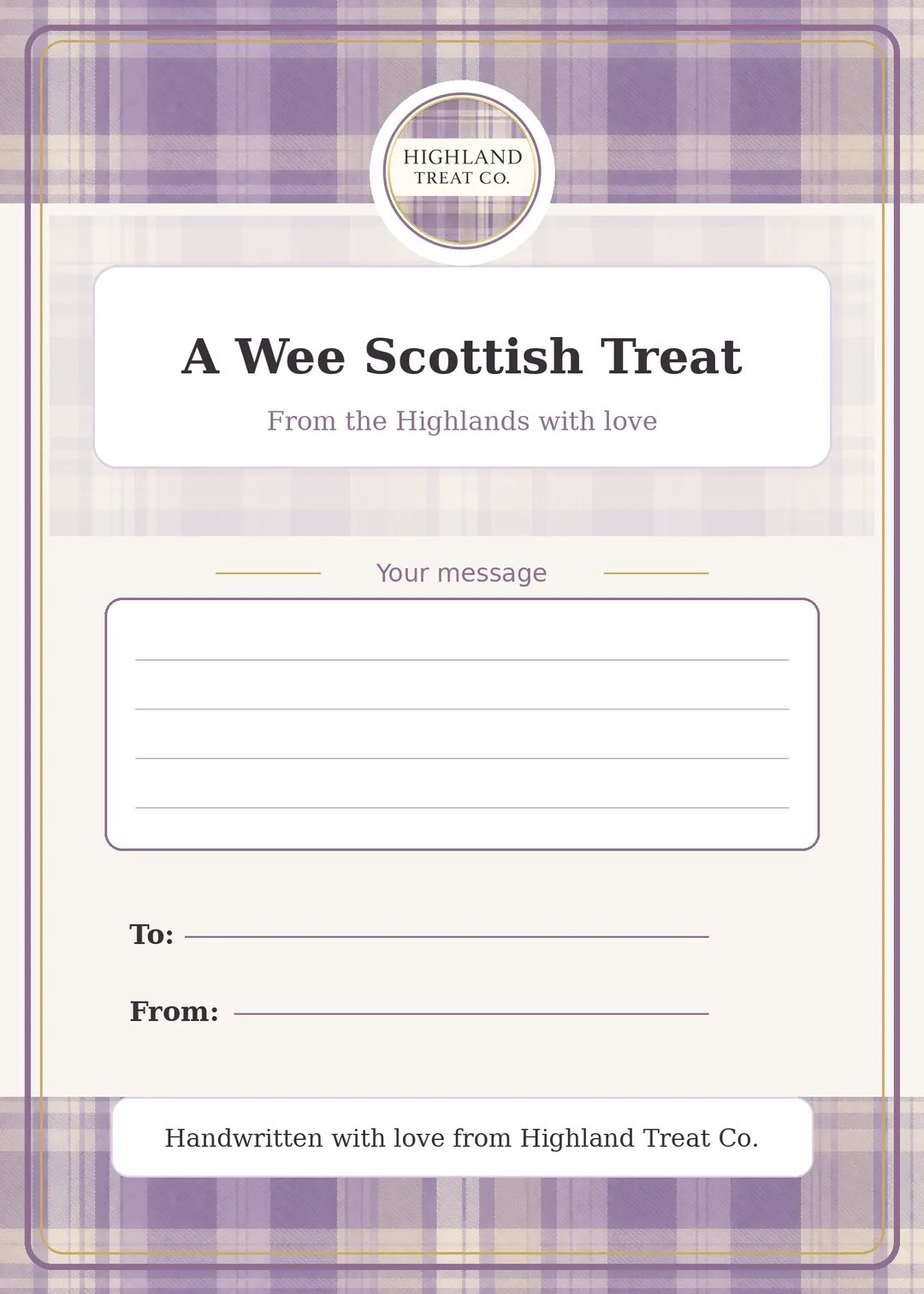 A wee bag o’ sweeties - sweetie pouches