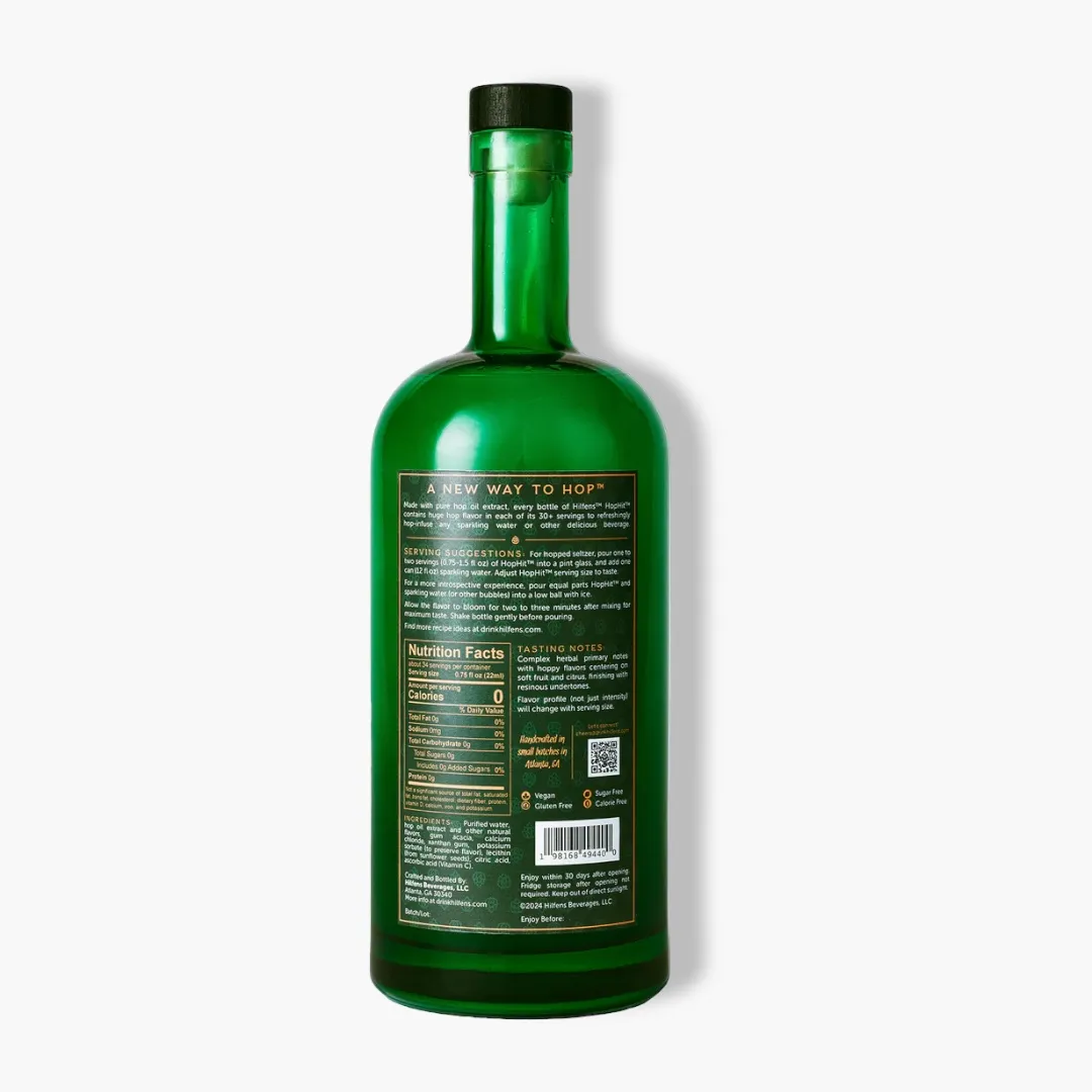 Hilfens™ HopHit™ - 750 mL Bottle, Case of 6 - Non-Alcoholic Botanical Spirit