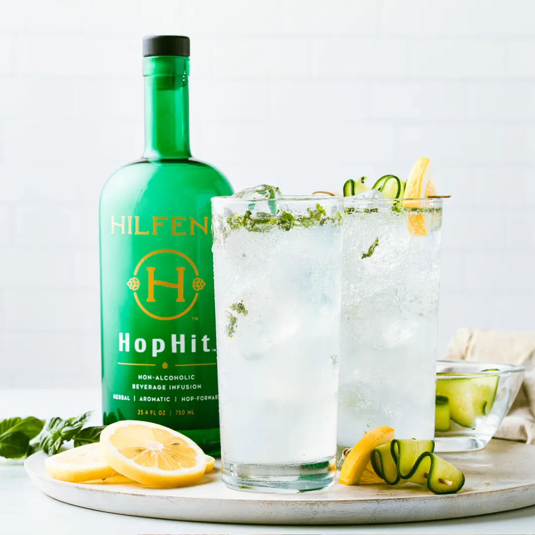 Hilfens™ HopHit™ - 750 mL Bottle, Case of 6 - Non-Alcoholic Botanical Spirit